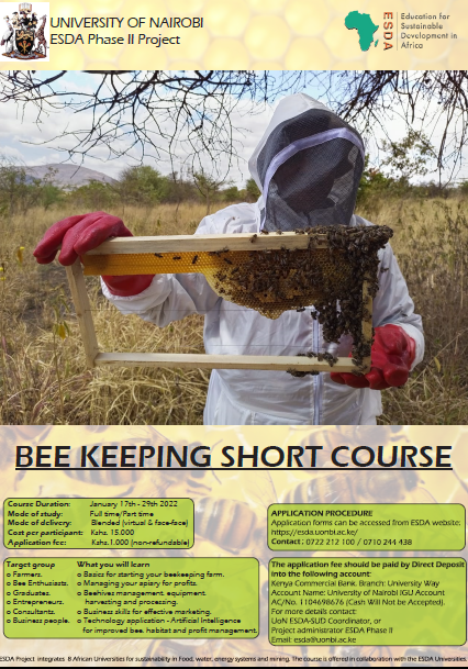 Bee keeping Short Course- January 2022