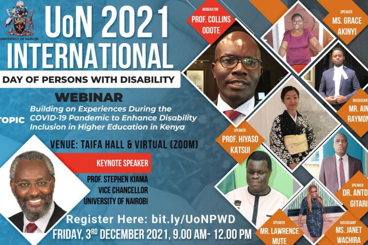 Webinar Invitation - UoN International Day of Persons with Disability 2021