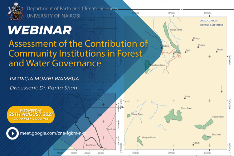 Invitation to a Webinar: Assessment of the Contribution of Community Institutions in Forest & Water Governance
