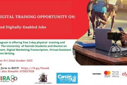 Ajira Digital Program - two days physical training & mentorship